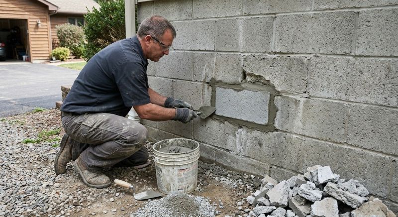 Block Masonry Repair in Denton, TX