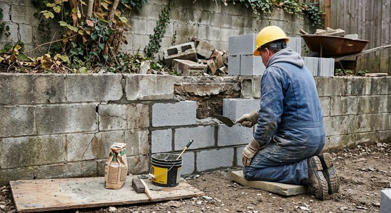 Block Wall Repair in Denton, TX