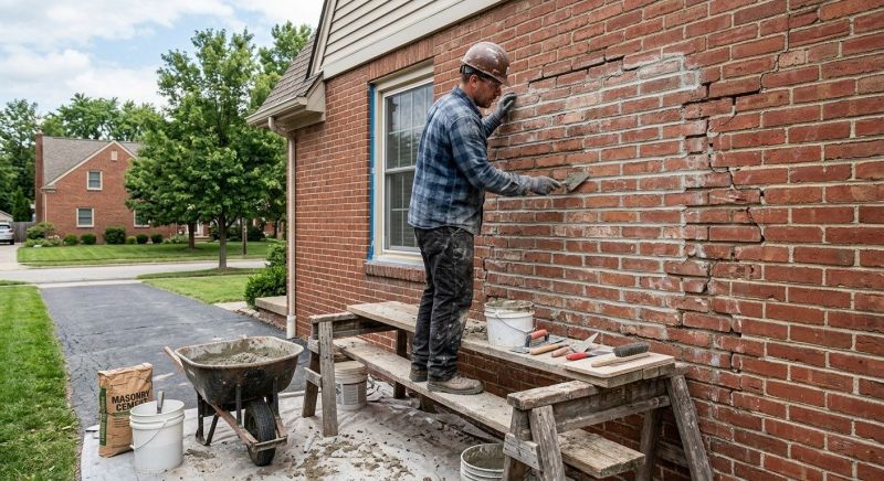 Brick Flatwork Repair in Argyle, TX