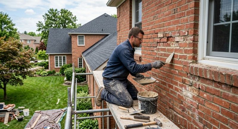 Brick Flatwork Repair in Krum, TX