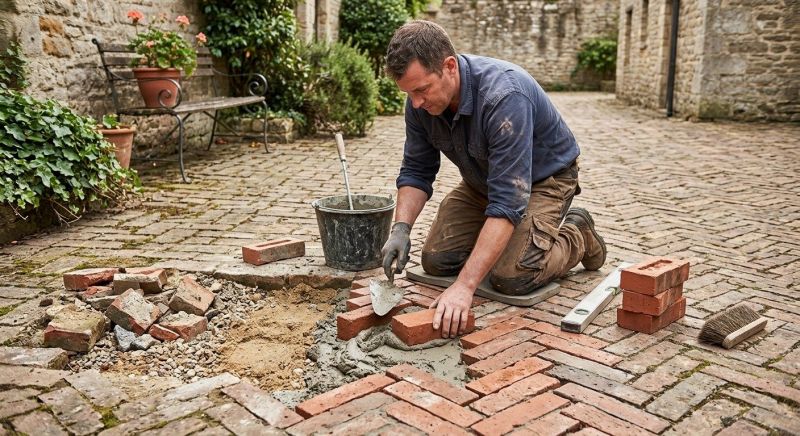 Brick Flatwork Repair in Southlake, TX