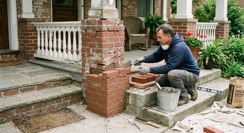 Brick Stairs Repair in Argyle, TX