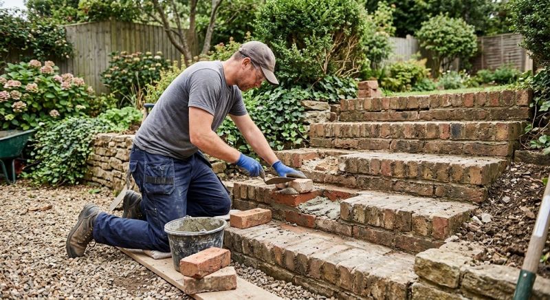 Brick Stairs Repair in Colleyville, TX