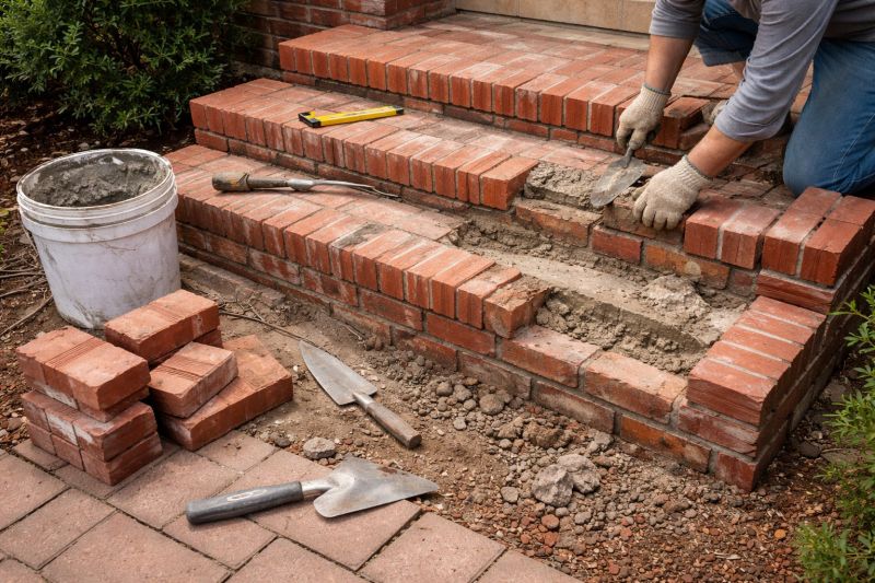 Brick Stairs Repair in Ponder, TX