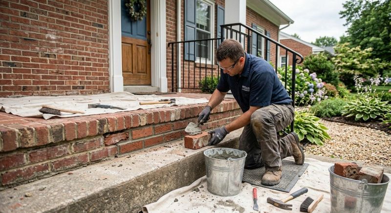 Brick Stairs Repair in Prosper, TX