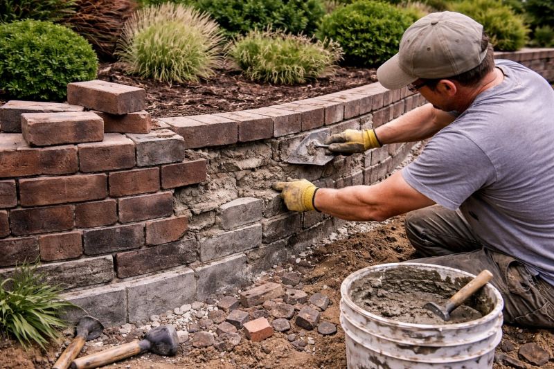 Brick Wall Repair in Aubrey, TX