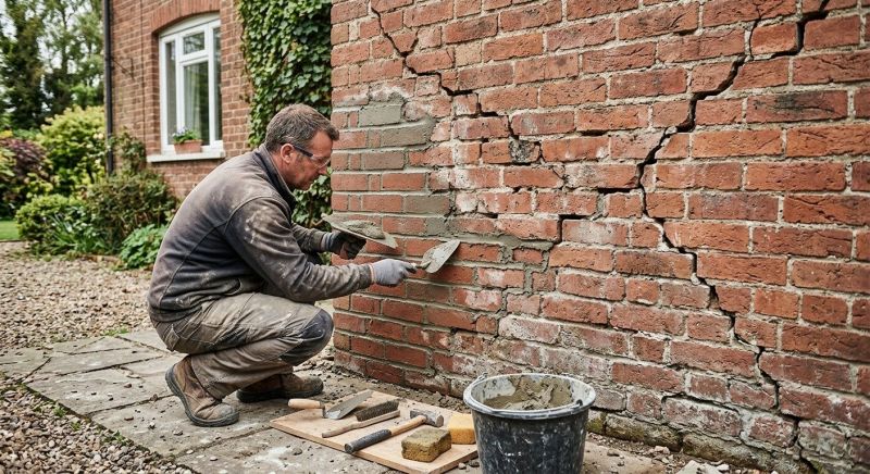 Brick Wall Repair in Keller, TX