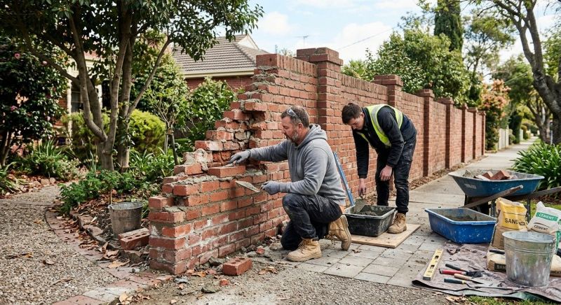 Brick Wall Repair in Denton, TX