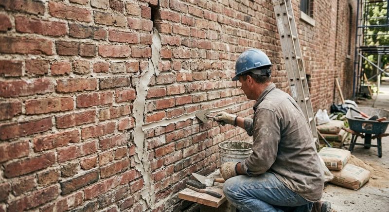 Brick Wall Repair in The Colony, TX