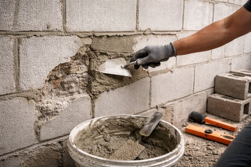 Cinder Block Wall Repair in Justin, TX