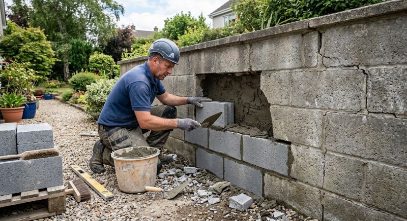 Concrete Block Repair in Coppell, TX