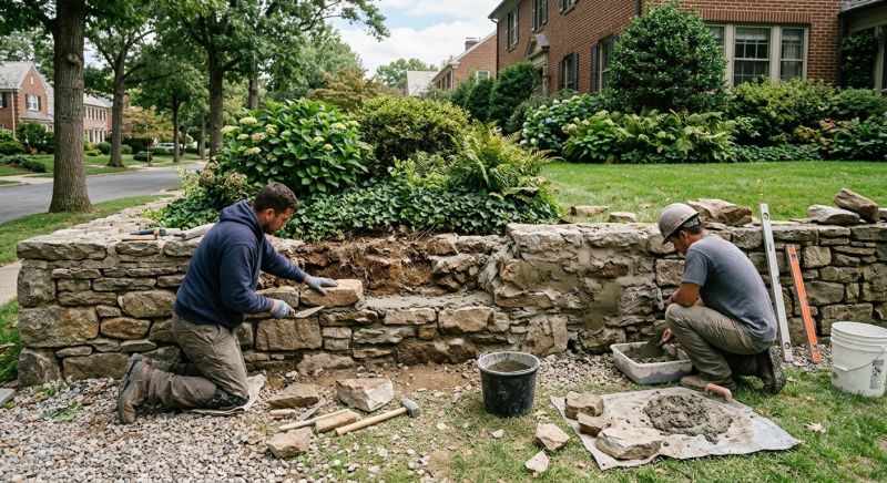 Retaining Wall Repair in Argyle, TX