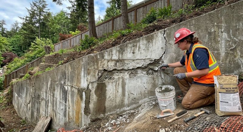 Retaining Wall Repair in Justin, TX
