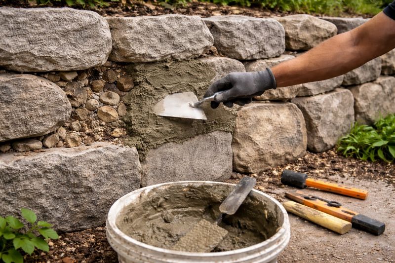 Retaining Wall Repair in Rhome, TX