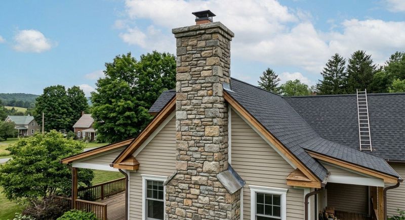 Stone Chimney Installation in Colleyville, TX